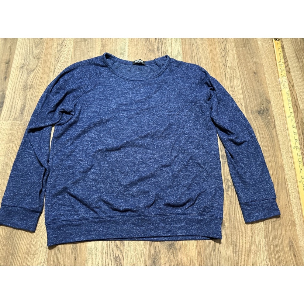 David Bitton Sweater Men's Size Large Blue Long Sleeve Crewneck Pullover